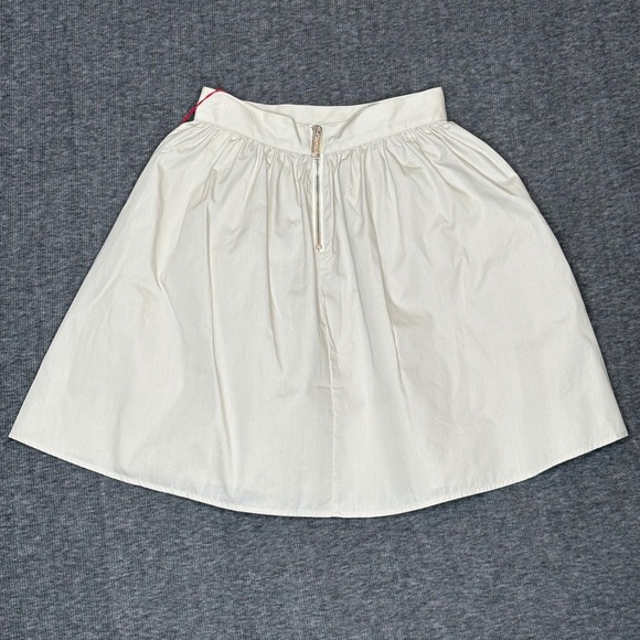 Fiorucci Cotton Beige Front Pockets A-Line Mini Skirt Womens Size IT 38 / US 2 - Picture 6 of 11